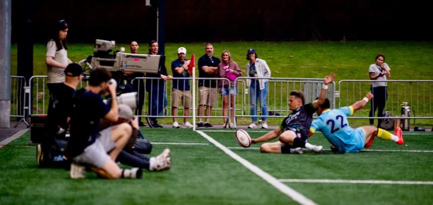 Mooneyham on an “almost” try. Photo by Punkus Arnett